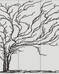 Пескоструйный рисунок Дерево 46